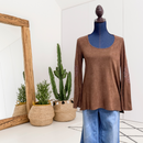 Faux Suede Blouse-1