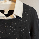 Diamond Layered Look Sweater-5