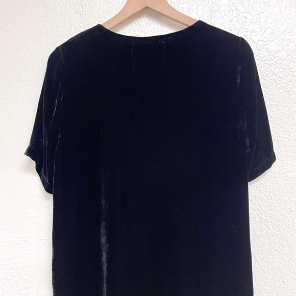 Velvet Embroidered Top
