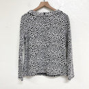 Leopard Print Folded Neck Sweater-6