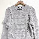 Cable Knit Moto Sweater Jacket-3