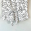 Floral Tie Front Blouse-5