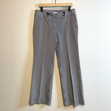Striped Cotton Denim Trousers
