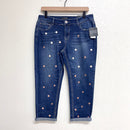 Polka Dot Crop Jeans-1