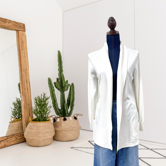 Classic Open Front Cardigan
