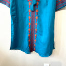 Embroidered Linen Blend Dress-6