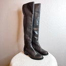 Over the Knee Leather Boots-1