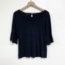 Knit Bell Sleeve Sweater-2