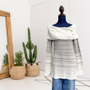 Striped Cowl Neck Sweater-1