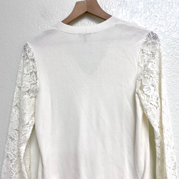 Lace V-Neck Sweater