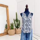Linen Medallion Top-1