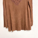 Faux Suede Blouse-9