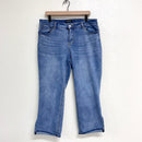 Crop Cuffed Jeans-1