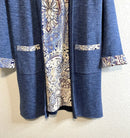 Filigree Trim Lined Cardigan-5