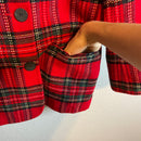 Plaid Holiday Blazer Jacket-5