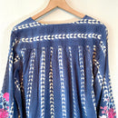 Floral Embroidered Peasant Top-9
