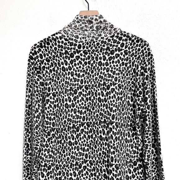 Leopard Turtleneck Sweater