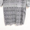 Lace Trim Sweater Dress-7