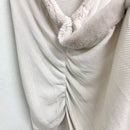 Faux Fur Trim Shawl-6