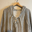 Hooded Lace Up Sweatshirt-3