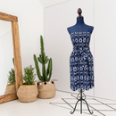 Ikat Strapless Dress-1