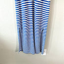 Striped Lace Up Maxi Dress-5