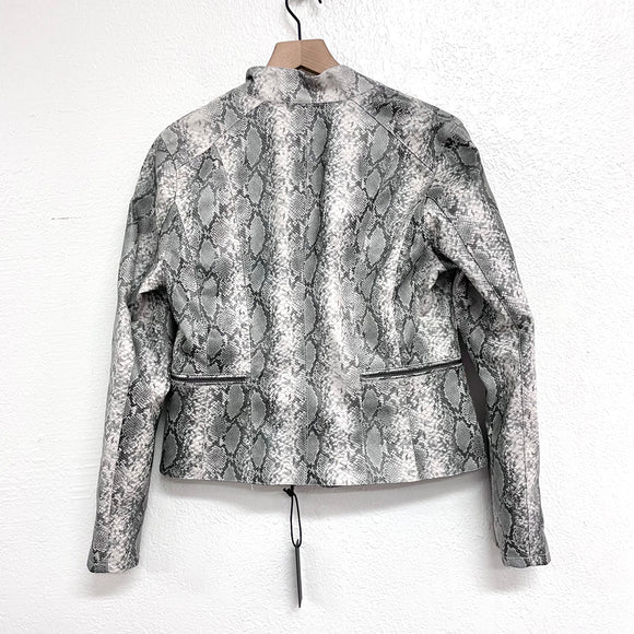 Snakeskin Moto Jacket