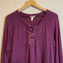 Lace Up Golden Sleep Shirt-3
