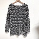Textured Striped Lace Sweater-7