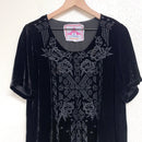 Velvet Embroidered Top-3