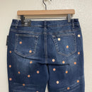 Polka Dot Crop Jeans-6