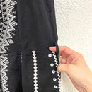 Embroidered Linen Dress-5