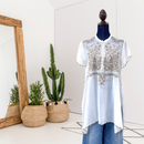 Eyelet Floral Embroidered Top-1