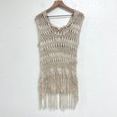 Open Knit Crochet Top-2