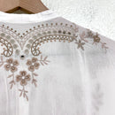 Eyelet Floral Embroidered Top-9