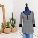 Striped Thermal Sleep Shirt-1