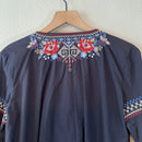 Bird Floral Embroidered Top-9