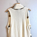 Open Front Sleeveless Cardigan-9