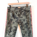 Camo Embroidered Skinny Pants-2