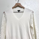 Lace V-Neck Sweater-3