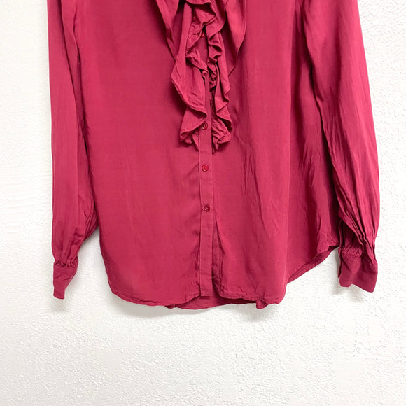 Ruffle Trim Blouse