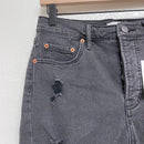 Distressed Jean Shorts-2