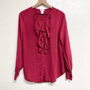 Ruffle Trim Blouse-2