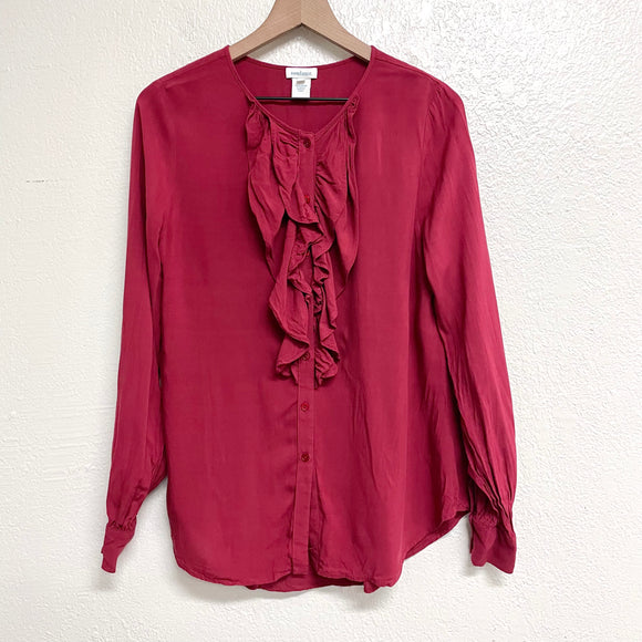Ruffle Trim Blouse