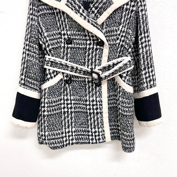 Plaid Belted Jacket