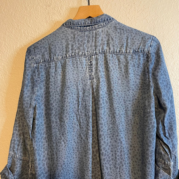 Animal Print Button Up Top