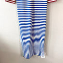 Striped Lace Up Maxi Dress-9