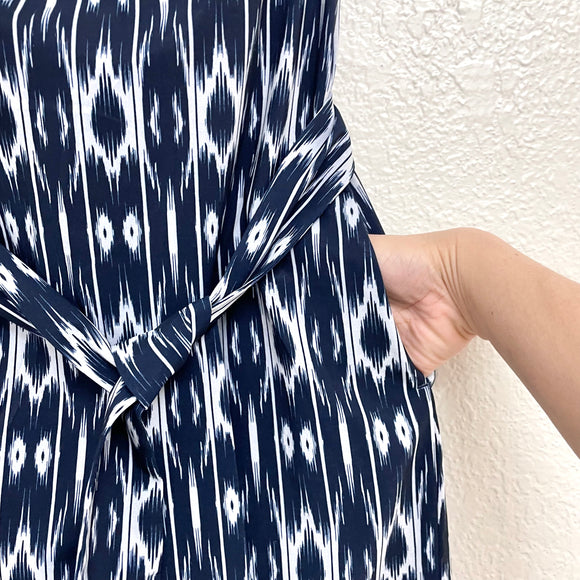 Ikat Strapless Dress