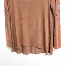 Faux Suede Blouse-6