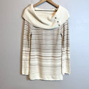 Striped Cowl Neck Sweater-2